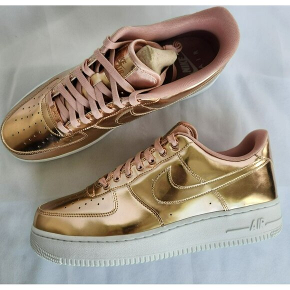 12.5 MEN\'S NIKE AIR FORCE ONE AF1 BRONZE / WHITE CQ6566-900 SNEAKERS main image 6
